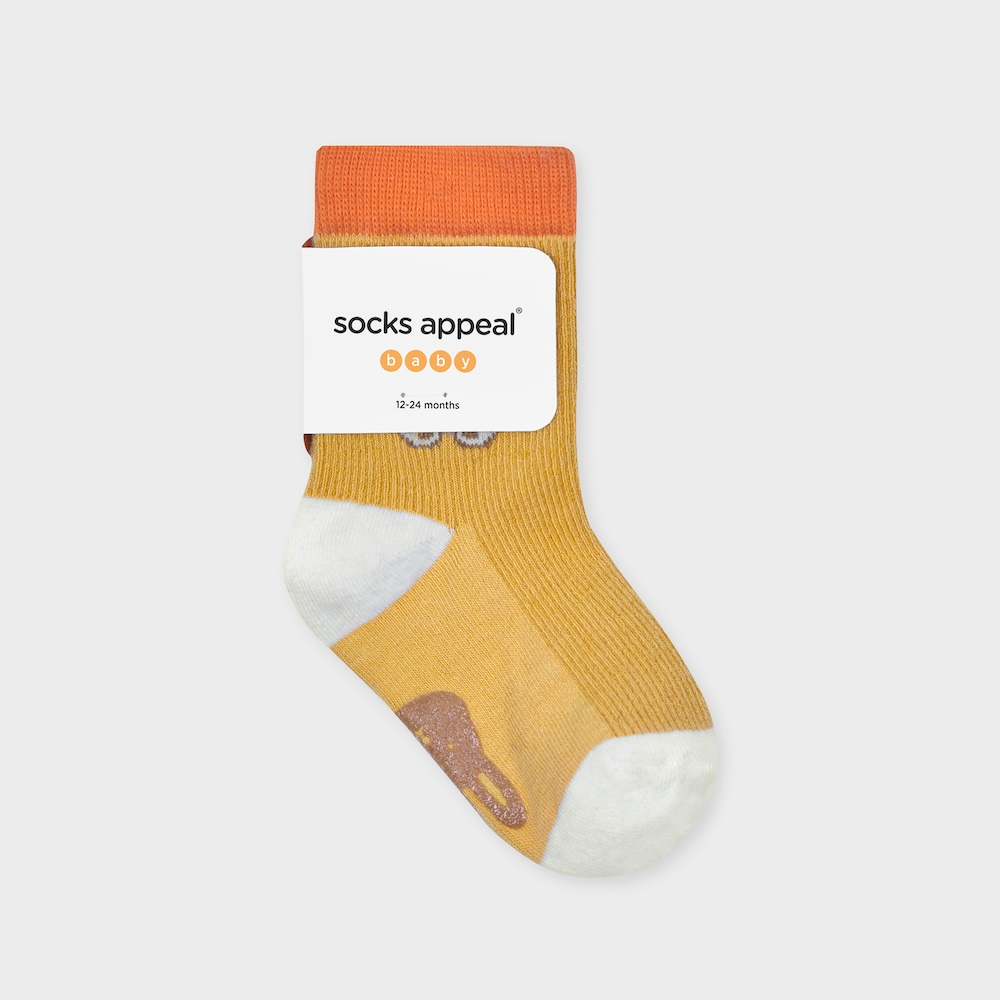 socks mustard color image-S5L9