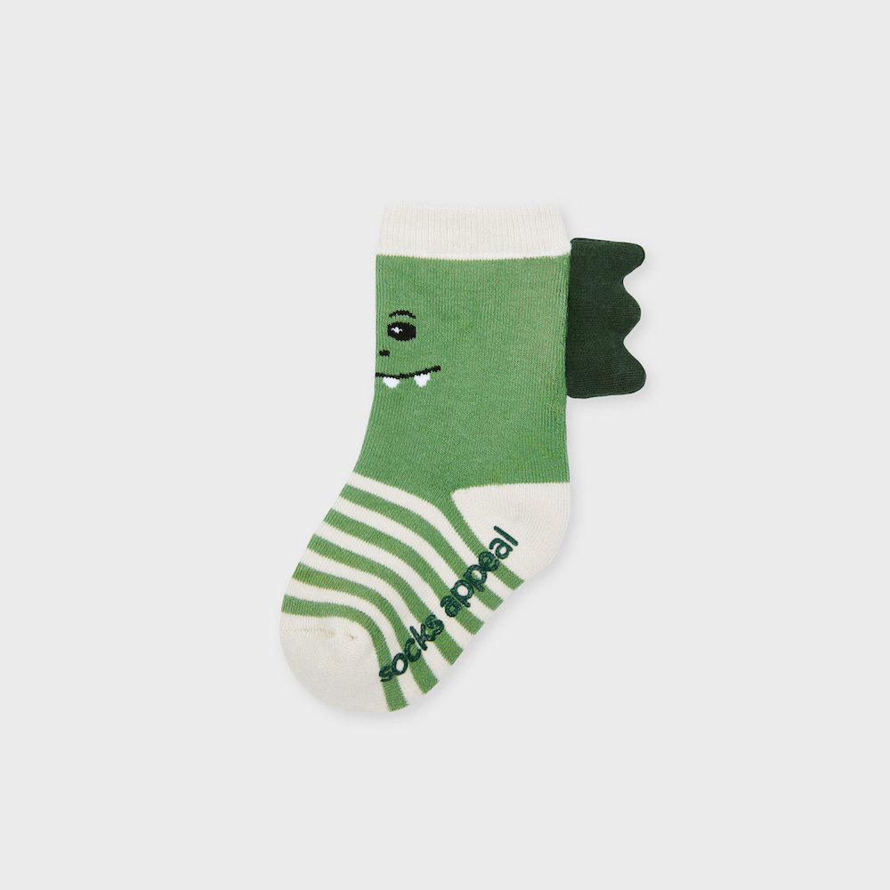 socks khaki color image-S4L11